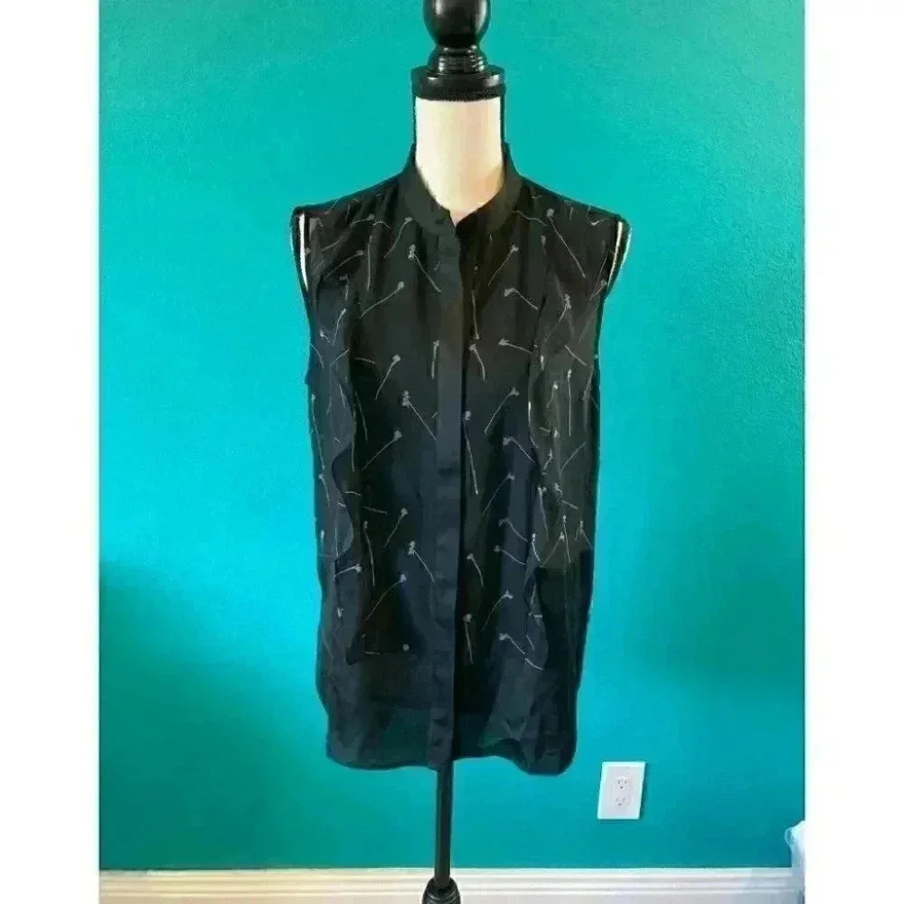 Kenneth Cole New York sheer blouse